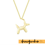 Twisting Balloon Dachshund Necklace