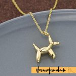 Twisting Balloon Dachshund Necklace