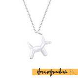 Twisting Balloon Dachshund Necklace